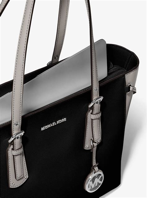 michael kors houston crossgrain leather tote|Voyager Medium Crossgrain Leather Tote Bag .